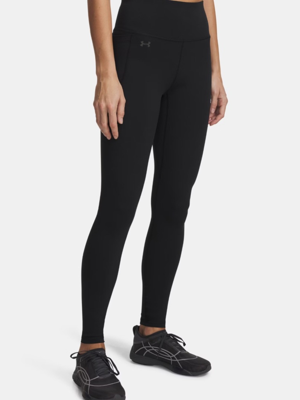 UNDER ARMOUR Black Full Length Leggings Style 1318026 XL $60 EUC KL